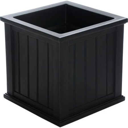 MAYNE MAIL POST INC Mayne® Cape Cod 20" x 20" Square Planter, Black 4838-B